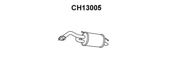 Глушитель выхлопных газов конечный CH13005