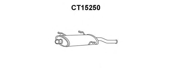 Silenziatore posteriore CT15250