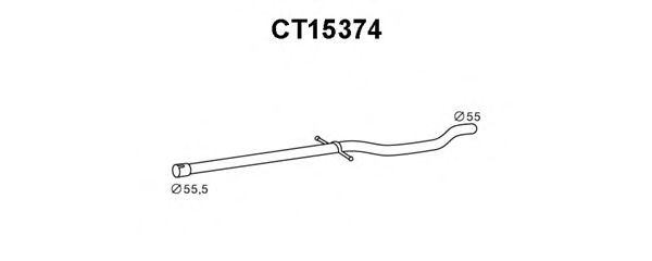 Tubo reparación, catalizador CT15374