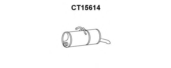 Глушитель выхлопных газов конечный CT15614