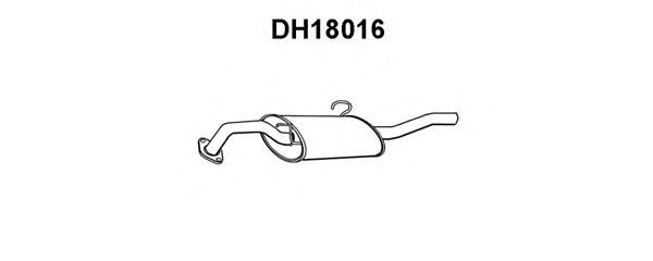 Глушитель выхлопных газов конечный DH18016