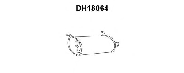 Глушитель выхлопных газов конечный DH18064