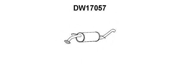 Глушитель выхлопных газов конечный DW17057