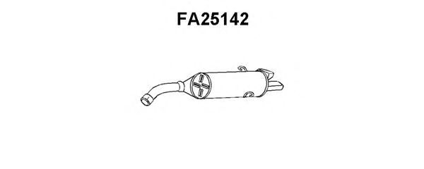 Глушитель выхлопных газов конечный FA25142