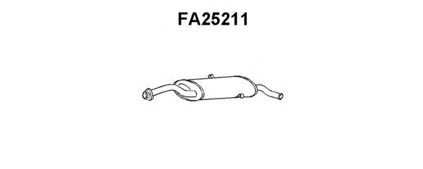 Silenziatore posteriore FA25211