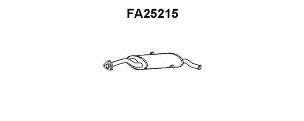 Silenziatore posteriore FA25215