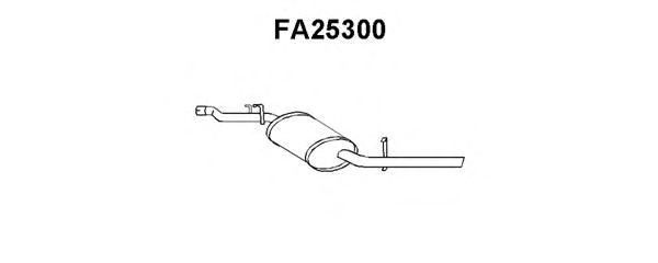 Глушитель выхлопных газов конечный FA25300