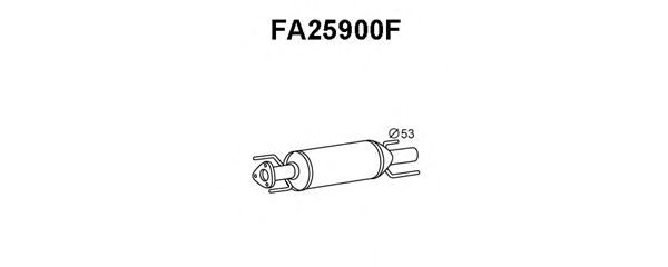 Partikelfilter, uitlaatinstallatie FA25900F