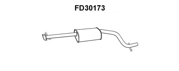 Предглушитель выхлопных газов FD30173