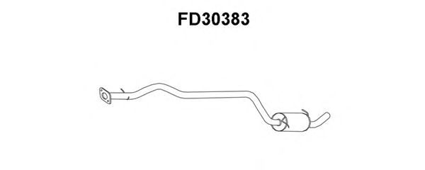 främre ljuddämpare FD30383