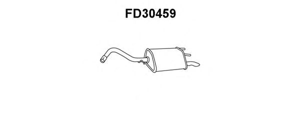 Глушитель выхлопных газов конечный FD30459