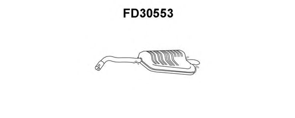 Глушитель выхлопных газов конечный FD30553