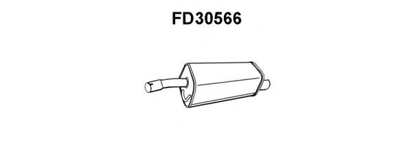 Глушитель выхлопных газов конечный FD30566
