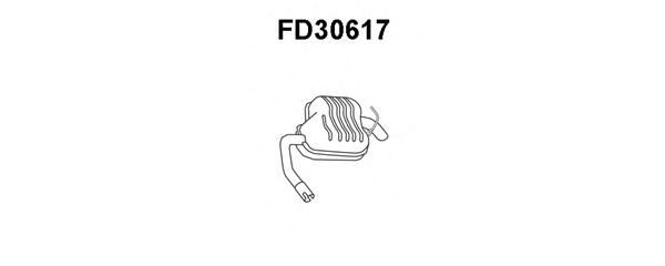 Глушитель выхлопных газов конечный FD30617