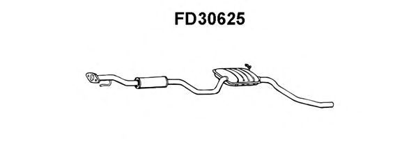 Предглушитель выхлопных газов FD30625