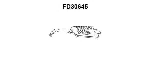 Silenciador posterior FD30645