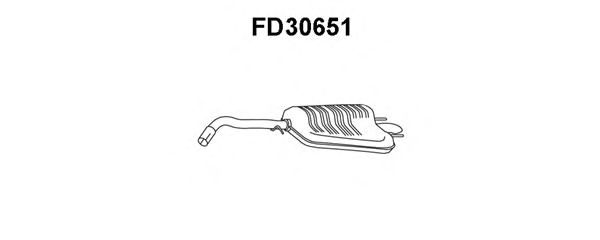 Silenziatore posteriore FD30651