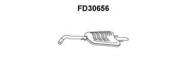 Silenziatore posteriore FD30656
