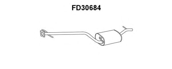 Предглушитель выхлопных газов FD30684