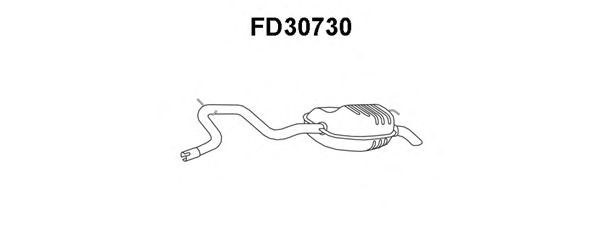 Silenciador posterior FD30730