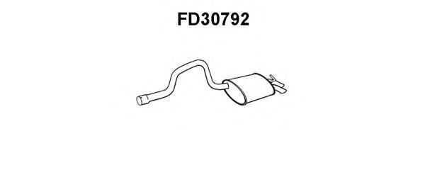 Глушитель выхлопных газов конечный FD30792