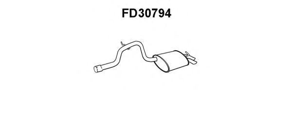 Глушитель выхлопных газов конечный FD30794
