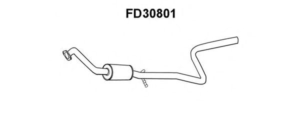 Средний глушитель выхлопных газов FD30801