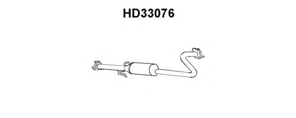 Средний глушитель выхлопных газов HD33076