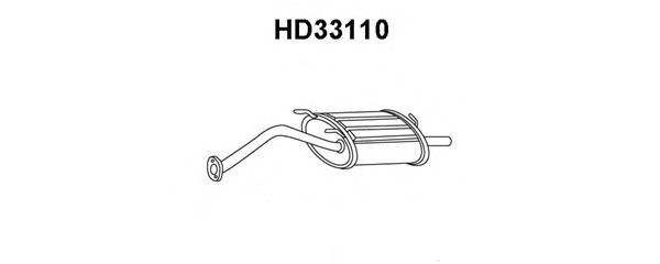 Silenciador posterior HD33110