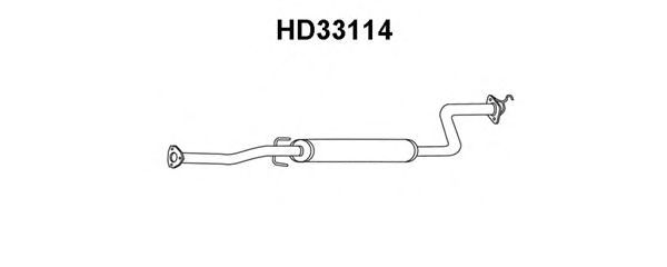 Mittelschalldämpfer HD33114