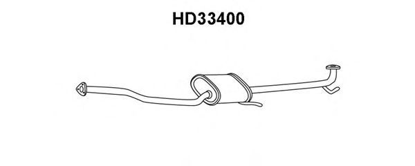Silenciador posterior HD33400