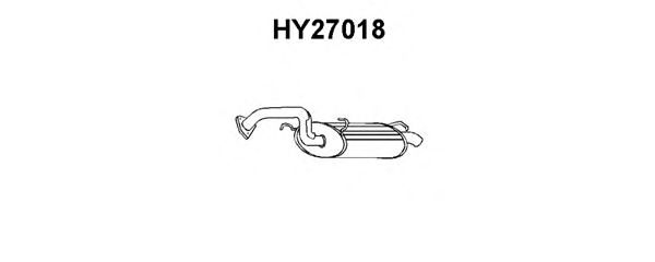 Глушитель выхлопных газов конечный HY27018