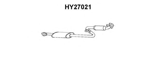 Panela de escape dianteira HY27021