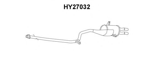 Глушитель выхлопных газов конечный HY27032