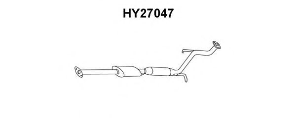 Предглушитель выхлопных газов HY27047