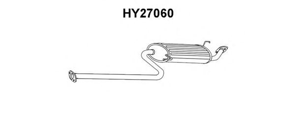 Глушитель выхлопных газов конечный HY27060