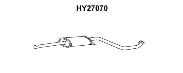 Предглушитель выхлопных газов HY27070