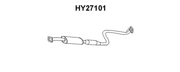 Средний глушитель выхлопных газов HY27101