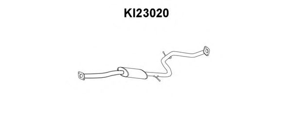 Silenziatore anteriore KI23020