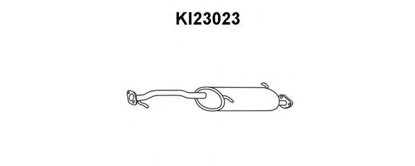 Предглушитель выхлопных газов KI23023