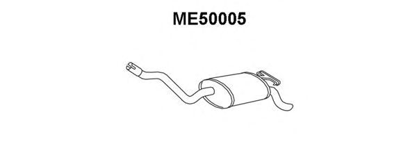 Глушитель выхлопных газов конечный ME50005