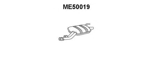 Средний глушитель выхлопных газов ME50019
