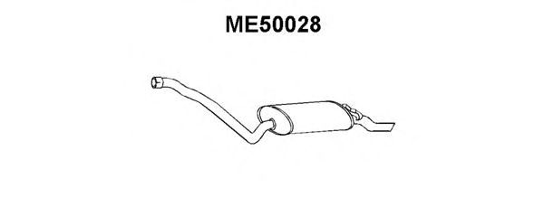 Глушитель выхлопных газов конечный ME50028
