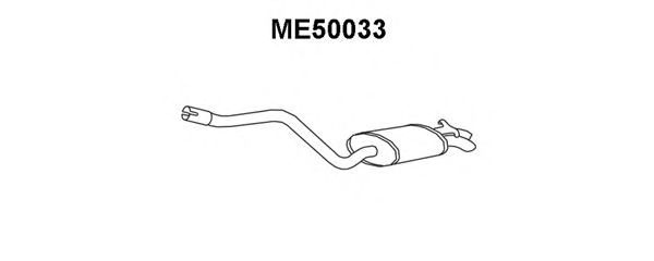 Глушитель выхлопных газов конечный ME50033