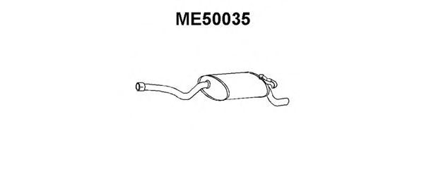Глушитель выхлопных газов конечный ME50035