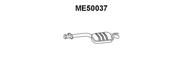 Midterste lyddæmper ME50037