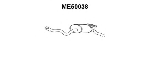 Глушитель выхлопных газов конечный ME50038