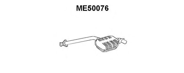 Средний глушитель выхлопных газов ME50076