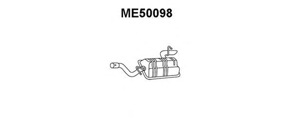 Глушитель выхлопных газов конечный ME50098
