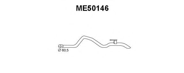 Tubo de escape ME50146